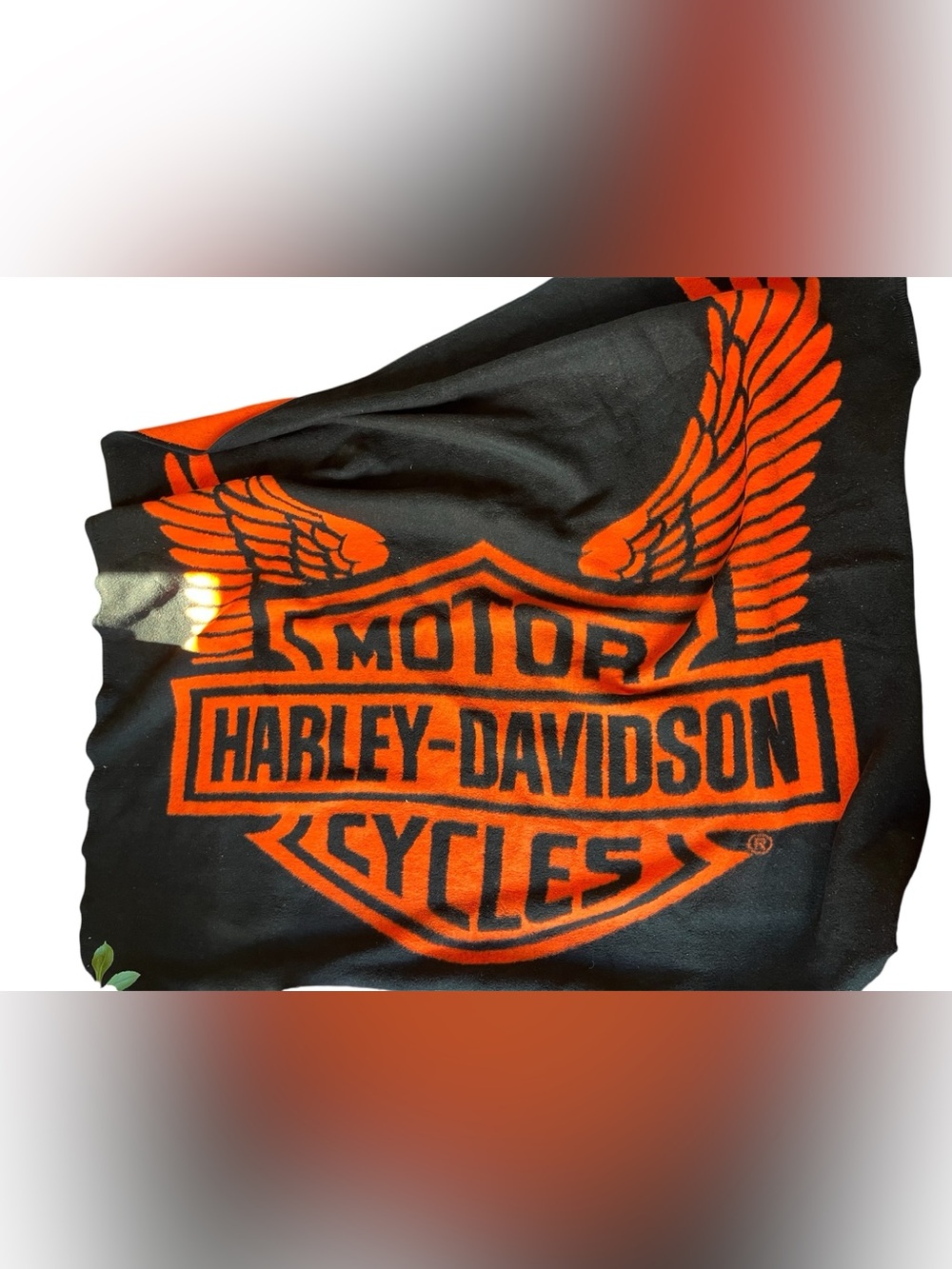 HARLEY DAVIDSON LARGE FLEECE THROW BLANKET